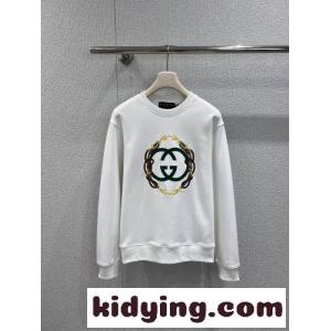 プリント コットンフリース スウェットシャツ グッチ コピー Tシャツ 偽物 ホワイトkid26TPvq0D