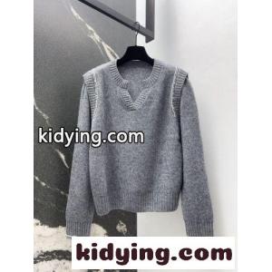スタイリッシュ ウール プルオーバー エルメス スーパーコピー セーター コピー グレーkid26CSTvGv