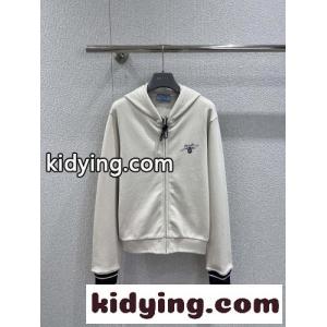 カジュアル コットン ジップアップパーカー プラダ コピー パーカー 偽物 プルオーバーkid26aKTH9v