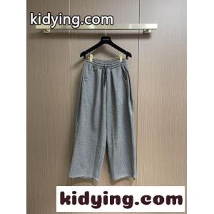 シンプル ロゴ カジュアル スウェットパンツ バレンシアガ ブランド コピー パンツ 偽物 グレーkid26b8D4ru