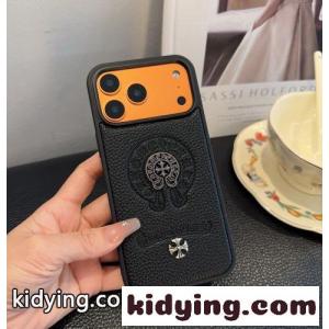 クロムハーツ ブランド コピー 携帯ケース 偽物 クロスモチーフ レザー iPhoneケースkid26HfuK1D