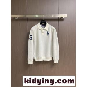 カジュアル コットンピケ 長袖ポロシャツ ラルフローレン Tシャツ 偽物 ホワイトkid26XPP5fy