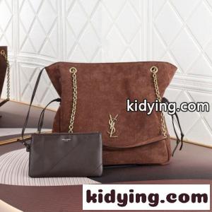 YSL ジェイミー ショッピング スエード イヴ・サンローラン コピーブランド バッグ コピー ブラウンkid26WXvW5D