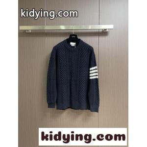 4BAR ケーブル編み クルーネックセーター トムブラウン スーパーコピー セーター 偽物 ネイビーkid26r8fWzu
