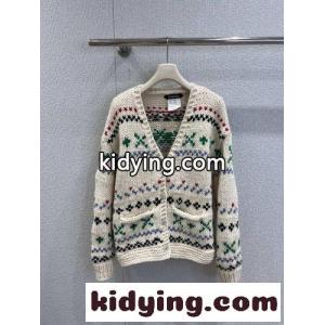 フェアアイル柄 ローゲージ カシミヤ カーディガン シャネル コピー ニット 偽物 Vネックkid26PbWr4b