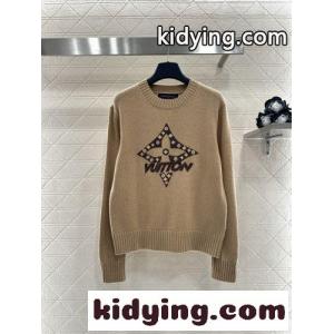 定番 合わせやすい クルーネック ルイ・ヴィトン セーター コピー ベージュkid26XbWPvm