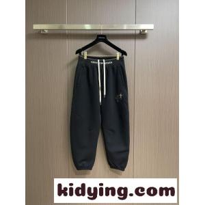 ロゴウエストバンド クロスパッチ スウェットパンツ クロムハーツ コピーブランド パンツ 偽物 ブラックkid260X5LLr