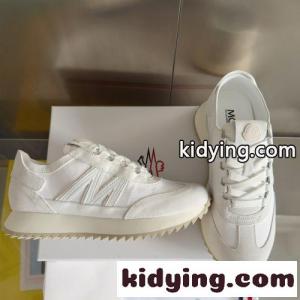 シンプル スエード＆レザー モンクレール ブランド コピー スニーカー スーパーコピー ホワイトkid26GLTf4r