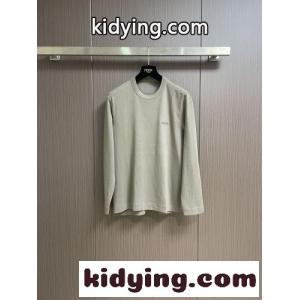 ベーシック ロゴ刺繍 長袖Tシャツ エルメネジルド・ゼニア Tシャツ 偽物kid260b4HPn