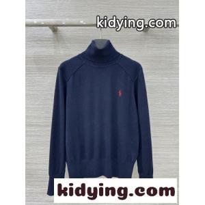 ラルフローレン セーター 偽物 上品 洗練された ウール タートルネック プルオーバー ネイビーkid26bKTvea