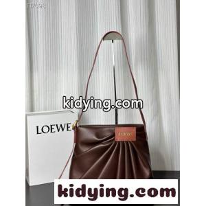 大人気 新作 loewe ブランド コピー ドレープ トートバッグ ロエベ ブランド コピー スーパーコピー ダークブラウンkid264z4Duq