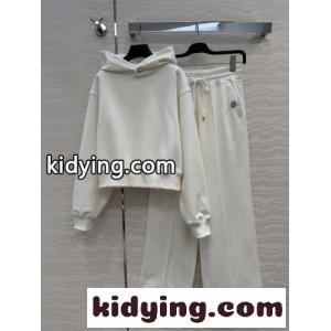 コットン フーディ＆パンツ セットアップ エルメス ブランド コピー スーパーコピー ホワイトkid26STriyC