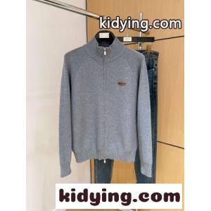 コットン ダブルジップ カーディガン エルメネジルド・ゼニア ニット 偽物 グレーkid26KzKbSD