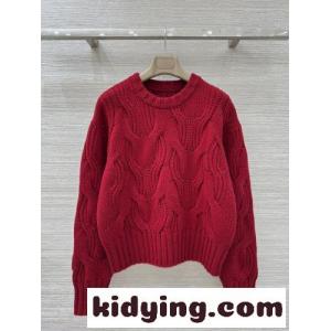 ウール＆カシミヤ ケーブル編み セーター ボッテガ・ヴェネタ スーパーコピー レッドkid26zSTPra