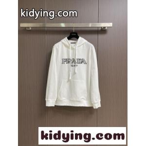 シンプル 定番 ロゴ入り フーディー プラダ コピー パーカー 偽物 合わせやすい ホワイトkid26r8Lvuu