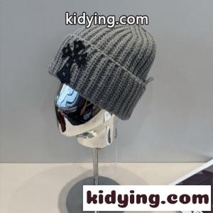 クロムハーツ コピー キャップ 偽物 クロスパッチ ユニセックス ニットキャップ グレーkid26vqSbyu