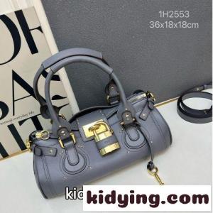 大人気 グレインレザー PADDINGTONバッグ クロエ スーパーコピー グレーkid26i8riaa