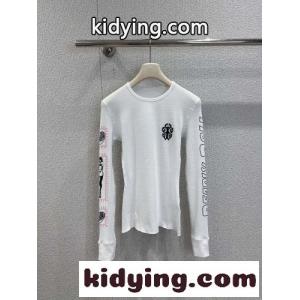 スタイリッシュ コットン ロングスリーブTシャツ クロムハーツ コピーブランド Tシャツ コピー ホワイトkid26WrSPXn
