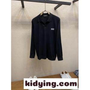上品 カジュアル スキッパー ニットポロシャツ エルメネジルド・ゼニア ニット 偽物 ブラックkid26b8fKfi