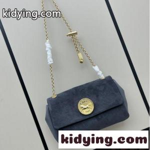 カジュアル おしゃれ スエードChloé Heritage ショルダーバッグ クロエ バッグ スーパーコピー グレーkid26miiKvq