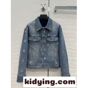 スパンコールシグネチャー デニムジャケット ルイ・ヴィトン ジャケット コピーkid26LDqGnm
