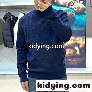 フェンディ コピー セーター 偽物 FFジャガード クルーネック プルオーバー ブルーkid26eqmyey