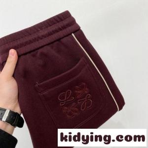 カジュアル アナグラム刺繍 スウェットパンツ ロエベ コピー パンツ 偽物 メンズkid26GDWj8f
