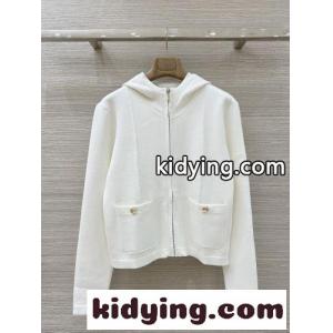 洗練された ジップアップ ニットフーディー シャネル スーパーコピー ニット コピー ホワイトkid26Hn0jyq