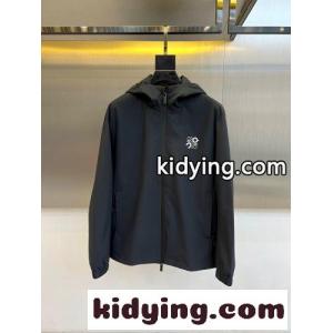 おしゃれ カジュアル ロエベ スーパーコピー ジャケット 偽物 フーデッドブルゾン ブラックkid26yK9ziu