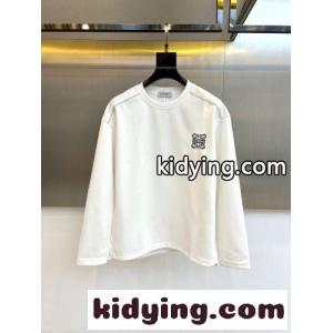 アナグラム刺繍 クルーネック スウェットシャツ ロエベ ブランド コピー Tシャツ 偽物 ホワイトkid26n8Pzmi
