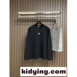 シンプル 合わせやすい ロゴ クルーネック 長袖Tシャツ ジバンシィ スーパーコピー Tシャツ 偽物 ブラックkid26Cqeyuu