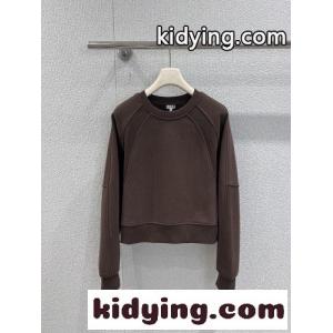 カジュアル クロップド スウェットシャツ ロエベ ブランド コピー Tシャツ コピー ブラウンkid26ua8Xbi