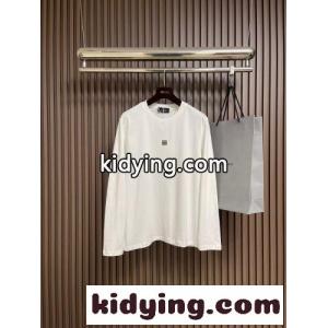 シンプル 合わせやすい ロゴ クルーネック 長袖Tシャツ ジバンシィ コピー Tシャツ 偽物 ホワイトkid26HPHjum