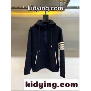 トムブラウン スーパーコピー パーカー 偽物 カジュアル 4BAR プルオーバーフーディ ネイビーkid26Kzueee