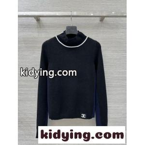 洗練された シンプル ウール ニットトップス シャネル コピー セーター コピー ブラックkid26jWjWjq