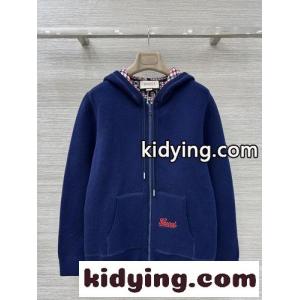カジュアル ニットジップアップパーカー グッチ コピー ニット コピー ネイビーkid26KTrSba