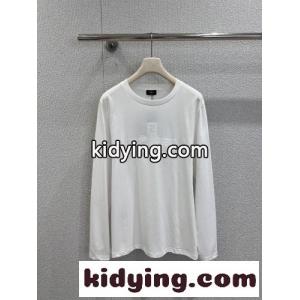 シンプル ロゴ入り 長袖Tシャツ フェンディ コピー Tシャツ 偽物 コットン ホワイトkid26bGPPjq