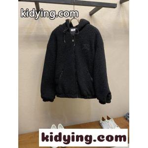 トリオンフ フード付き フリースジャケット セリーヌ コピー ジャケット 偽物 ブラックkid26i4Lv0n