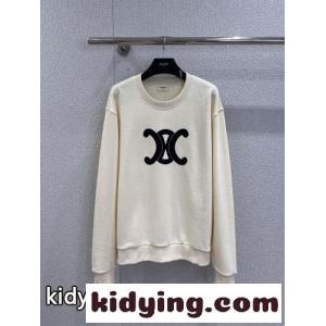 定番 カジュアル コットン スウェットシャツ セリーヌ ブランド コピー Tシャツ 偽物 ベージュkid26ieqmme
