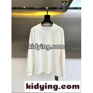 エルボーパッチ付き クルーネック長袖Tシャツ バーバリー ブランド コピー Tシャツ 偽物 ホワイトkid2601HLbu