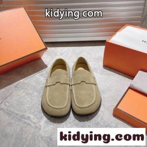 上品 スエード エルメス コピー モカシン スーパーコピー レディース Lazyモカシン カーキkid26XLTLDy