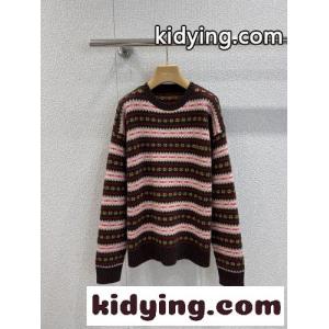 秋冬 おしゃれ ウール クルーネック ミュウミュウ コピー セーター コピー プルオーバーkid26WTjySf