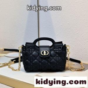 人気 新作 クリスチャン・ディオール スーパーコピー バッグ コピー dior スーパーコピー Jolie トップハンドル ミニバッグ ブラックkid26ma4bKb
