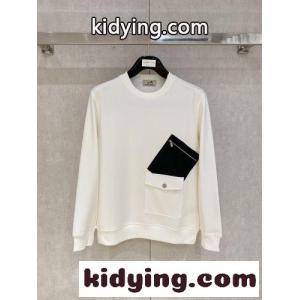 スタイリッシュ エルメス コピー Tシャツ 偽物 カジュアル コットン スウェットシャツ ホワイトkid26uu4P1n