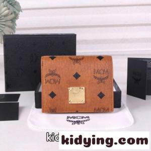 おしゃれ エムシーエム ブランド コピー 財布 コピー コンパクト 二つ折り財布 ウォレット ブラウンkid269z8vim