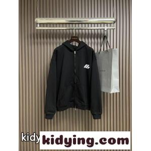バレンシアガ ブランド コピー パーカー 偽物 ロゴ入り カジュアル ダブルジップ フーディーkid26iW95Pn