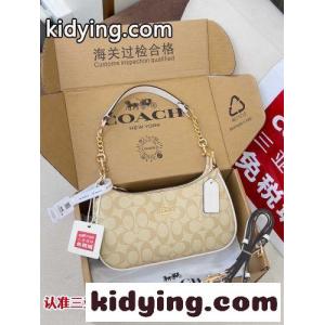 テリ シグネチャー キャンバス ショルダーバッグ 大人気 コーチ コピー バッグ スーパーコピーkid26L9jG5v