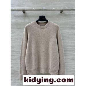 洗練された カシミヤ クルーネック プルオーバー セリーヌ コピー セーター 偽物kid26D05XLf