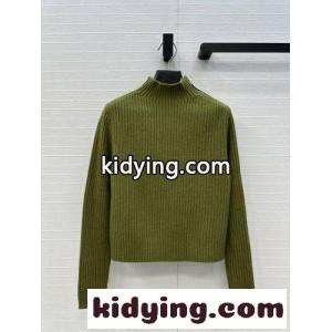 シンプル 上品 ハイネック リブ編みニットトップス エルメス スーパーコピー セーター コピー グリーンkid26aueC0r