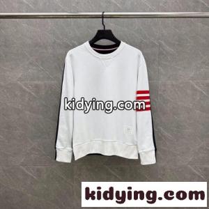 配色 切り替え スウェットシャツ トムブラウン コピー Tシャツ 偽物 クルーネックkid265PfGLD